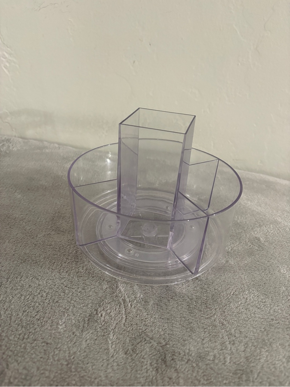 Makeup Organizers Rotating Cosmetic Caddy - Clear Light Purple